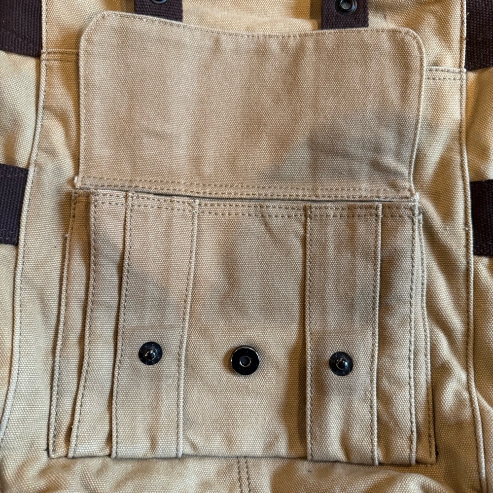 Fossil Canvas and Leather Messenger Bag - Picture 5 of 11